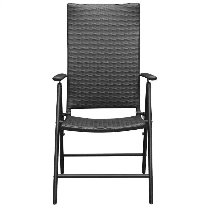 vidaXL Chaises de jardin 2 pcs en résine tressée et aluminium Standard