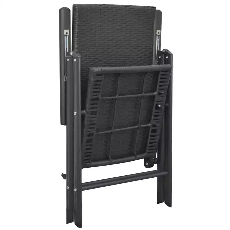 vidaXL Chaises de jardin 2 pcs en résine tressée et aluminium Standard