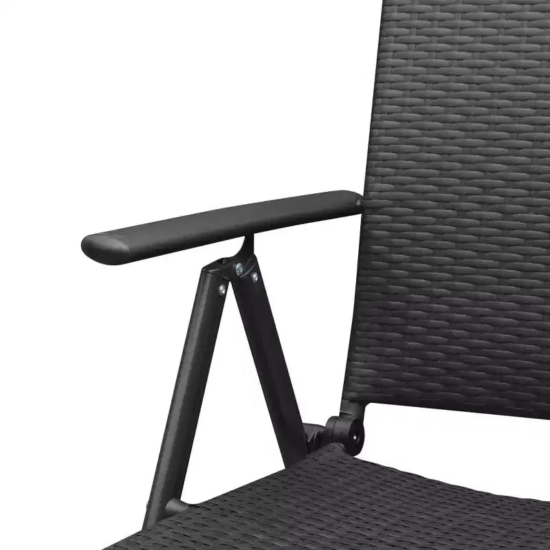 vidaXL Chaises de jardin 2 pcs en résine tressée et aluminium Standard