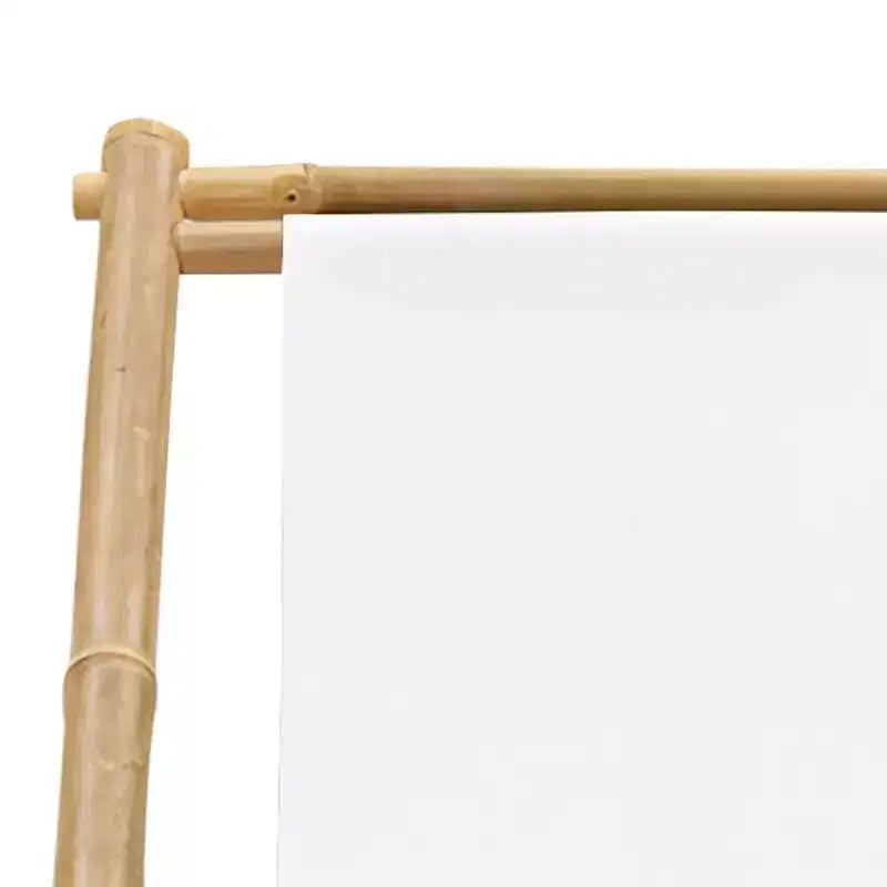 vidaXL Bain de soleil en bambou, pliable, de taille moyenne