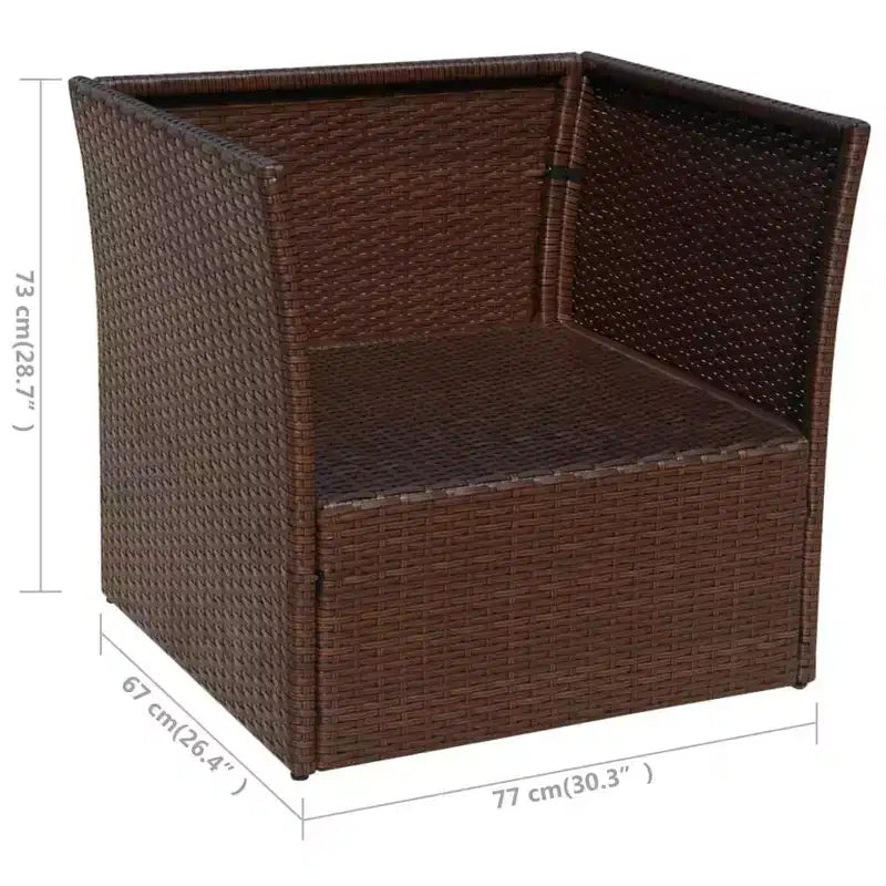 vidaXL Ensembles de mobilier d'extérieur Acier poudré Grand Durable