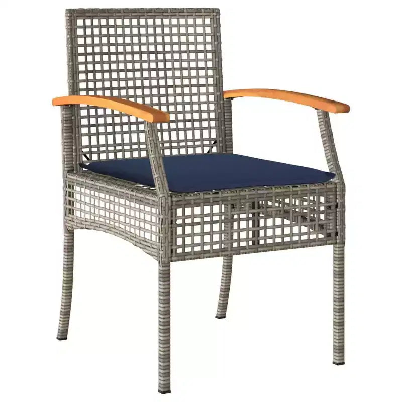 vidaXL Chaise de jardin Gris et marron