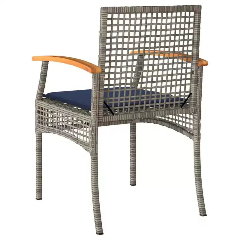 vidaXL Chaise de jardin Gris et marron