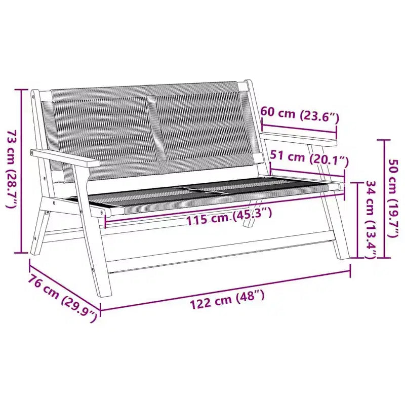 vidaXL Meubles de jardin Gris 122 x 78 x 73 cm