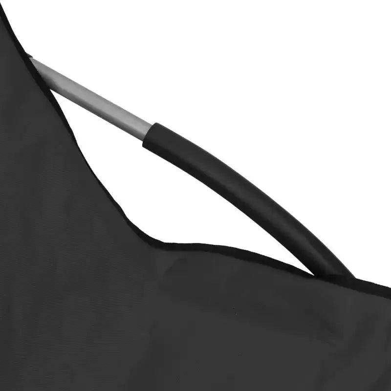 vidaXL Lot de 2 Chaises de Plage Noir Tissu Oxford, Acier Standard