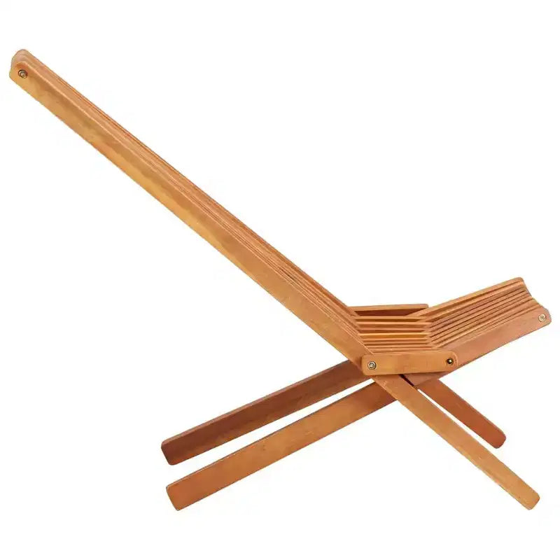 vidaXL Chaise d'extérieur marron en bois d'acacia massif pliable Standard