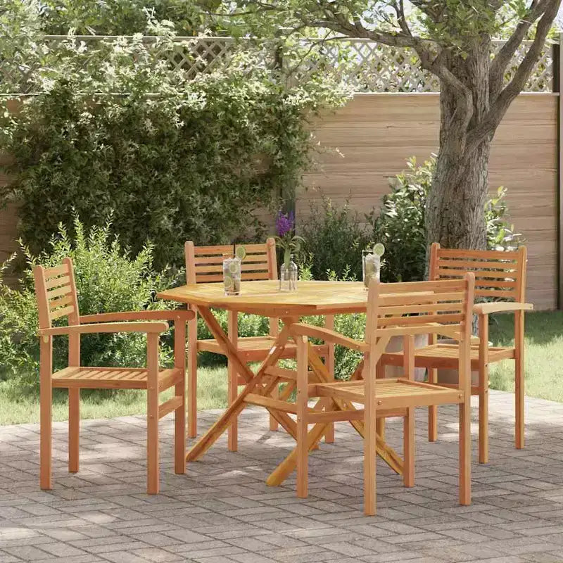 vidaXL Chaise 8 pcs 56 x 55 x 90,5 cm en bois de teck massif