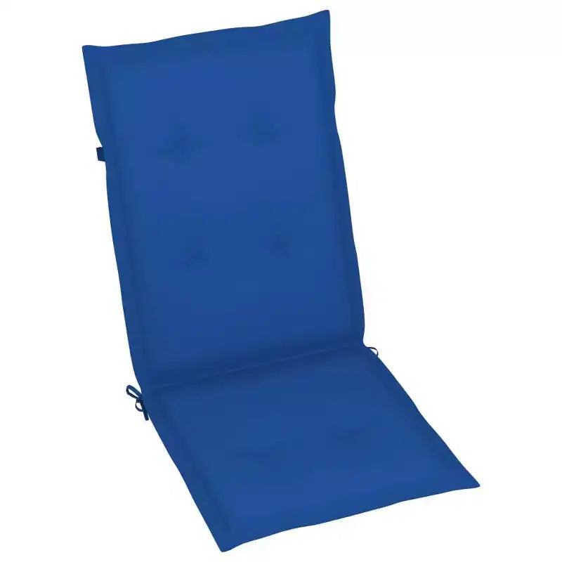 vidaXL Lot de 4 chaises de jardin bleu roi en bois d'acacia massif, 100 % polyester