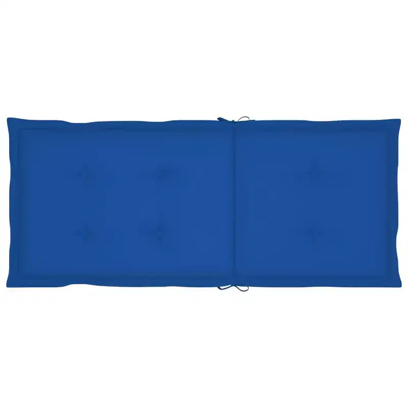 vidaXL Lot de 4 chaises de jardin bleu roi en bois d'acacia massif, 100 % polyester