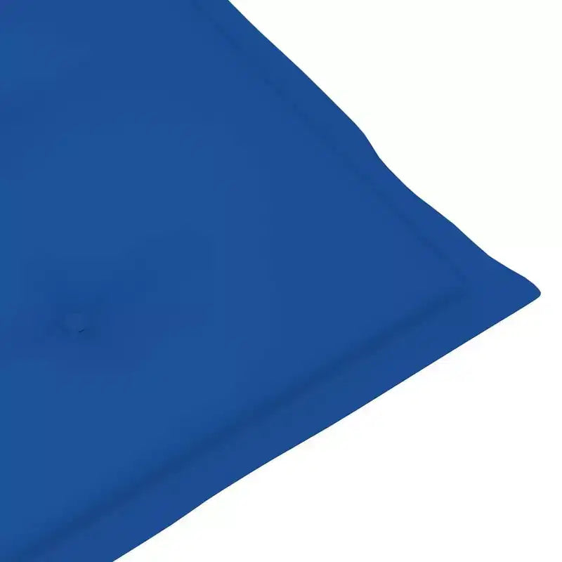 vidaXL Lot de 4 chaises de jardin bleu roi en bois d'acacia massif, 100 % polyester