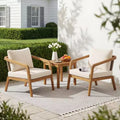 Christopher Knight Home Ethan Patio Modern Acacia Wood and PE Wicker Accent Club Chair with Cushions