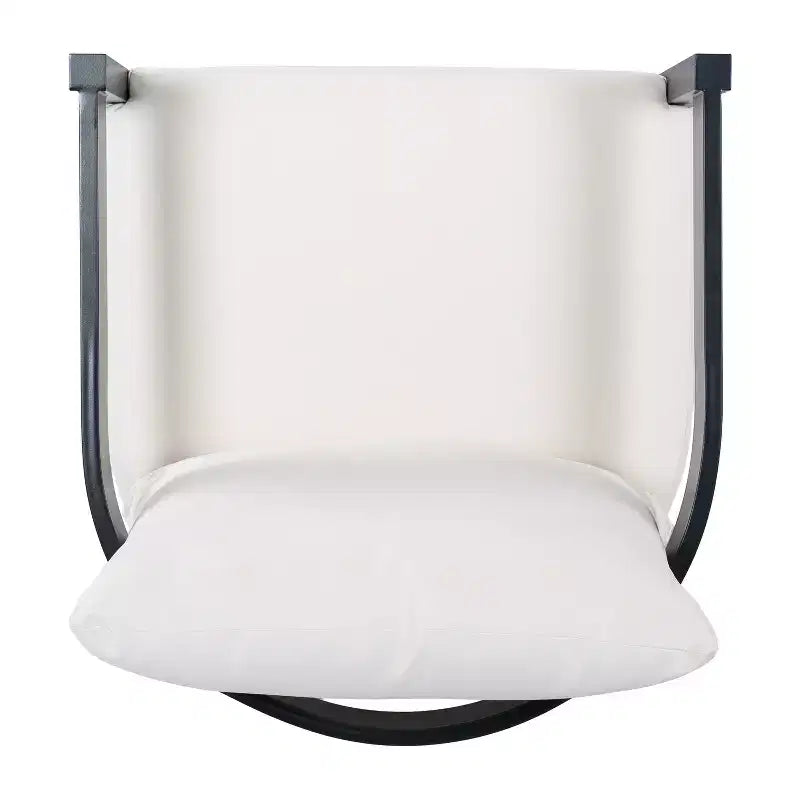 Fauteuil d'appoint ModernLuxe pour terrasse, fauteuil de jardin individuel ergonomique avec coussins souples imperméables et cadre antirouille