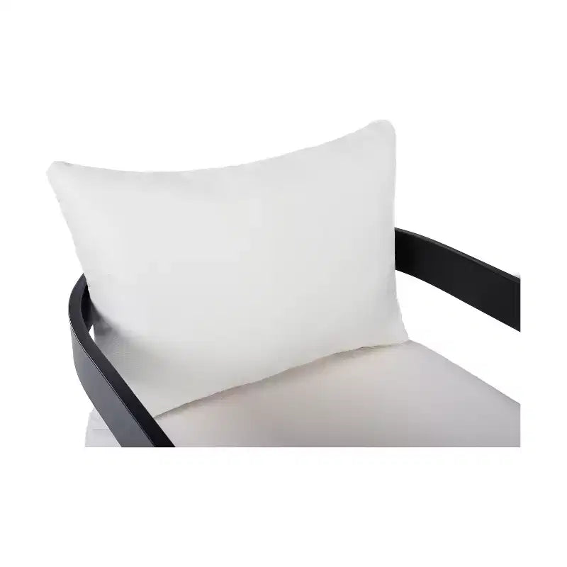 Fauteuil d'appoint ModernLuxe pour terrasse, fauteuil de jardin individuel ergonomique avec coussins souples imperméables et cadre antirouille