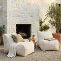 Christopher Knight Home Estelle Modern Outdoor Bean Bag Lounge Chair (Set of 2)
