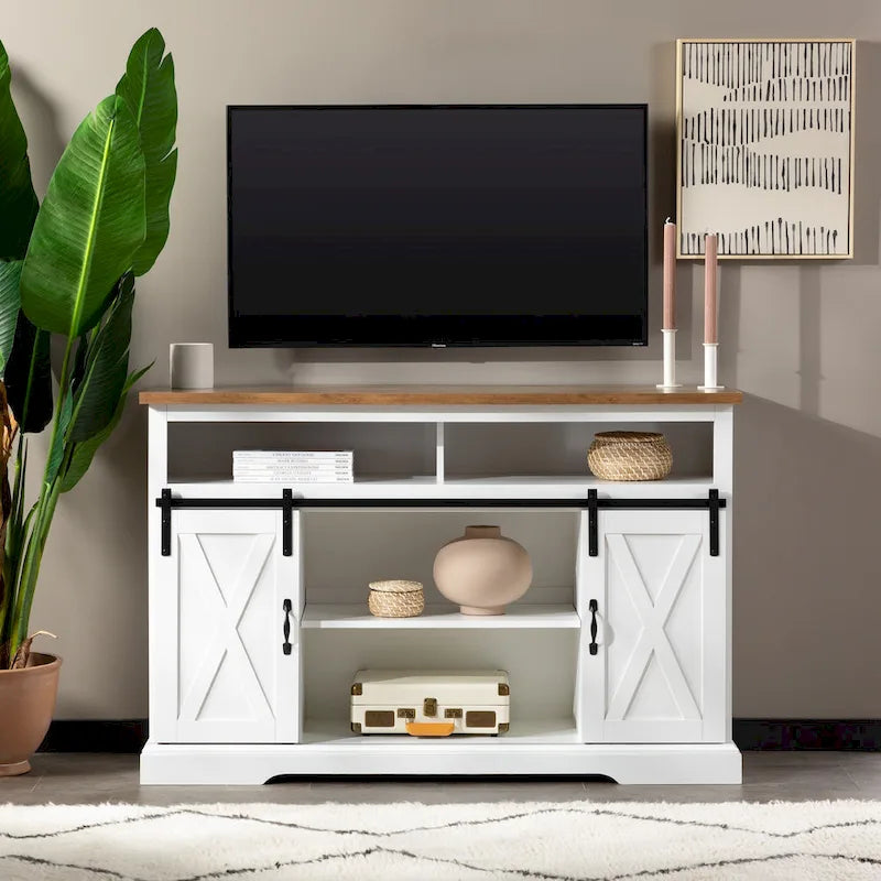 Middlebrook 52-inch Highboy Sliding Barn Door TV Stand