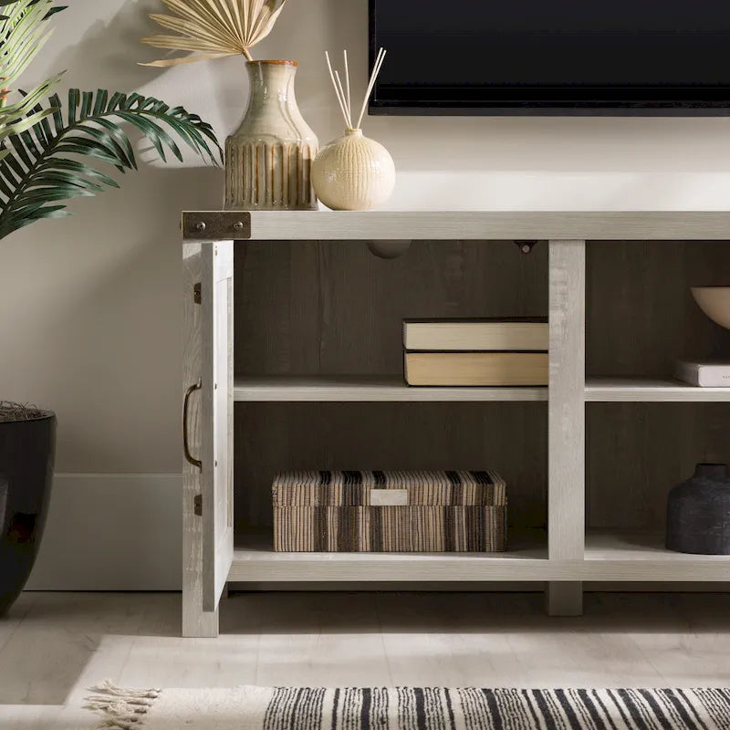 Meuble TV avec porte de grange de 70 pouces Middlebrook Firebranch