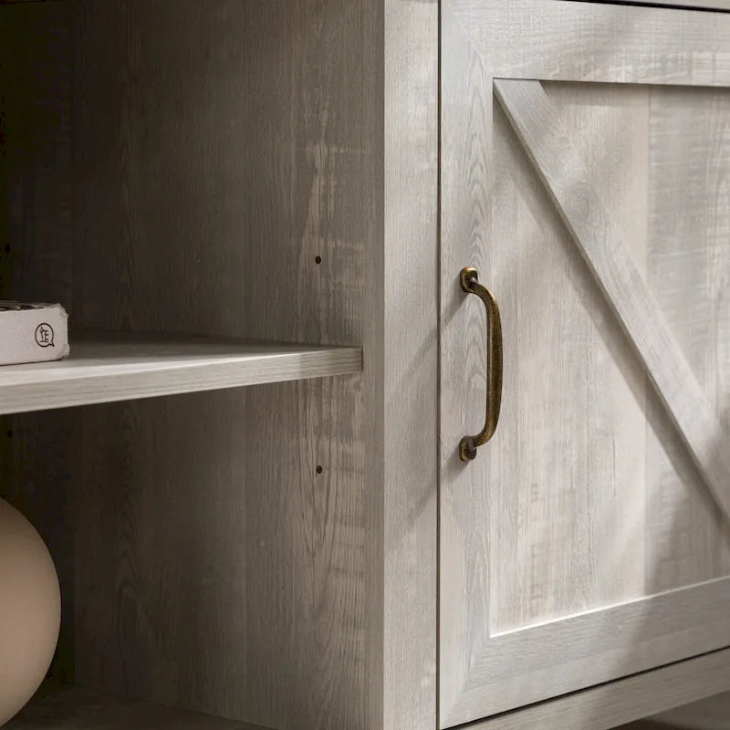 Meuble TV avec porte de grange de 70 pouces Middlebrook Firebranch