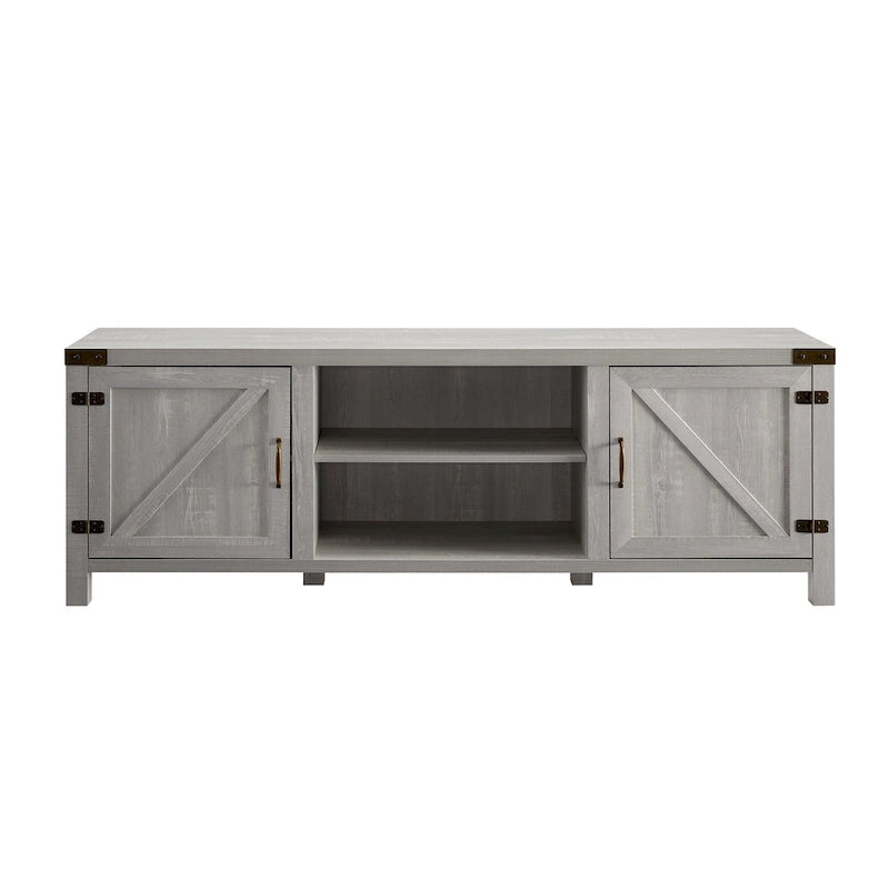 Meuble TV avec porte de grange de 70 pouces Middlebrook Firebranch