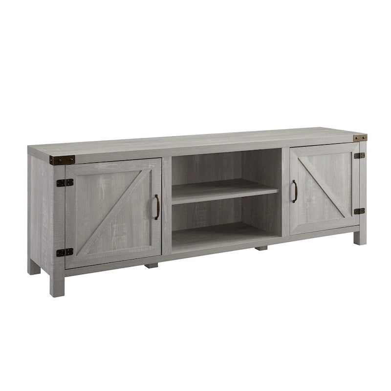 Meuble TV avec porte de grange de 70 pouces Middlebrook Firebranch
