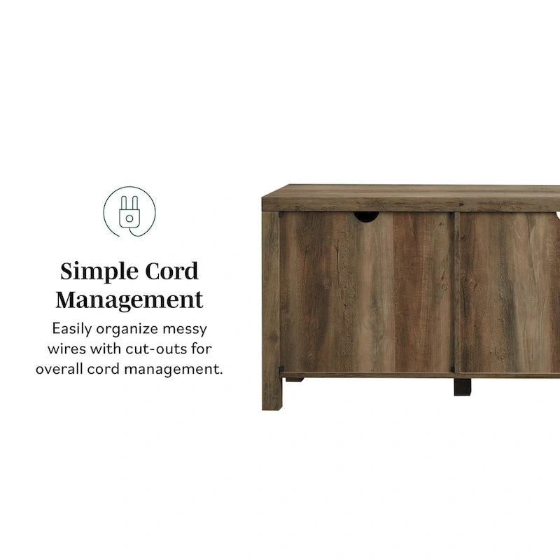 Meuble TV avec porte de grange de 70 pouces Middlebrook Firebranch