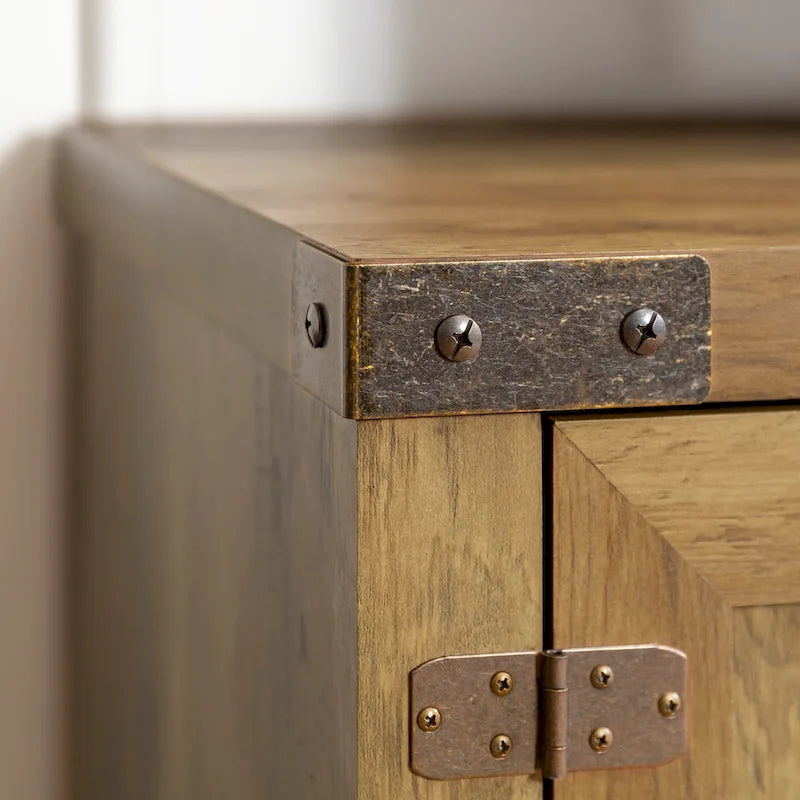 Meuble TV avec porte de grange de 70 pouces Middlebrook Firebranch