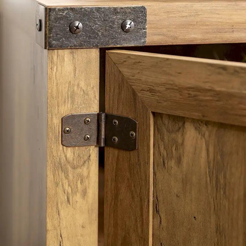 Meuble TV avec porte de grange de 70 pouces Middlebrook Firebranch