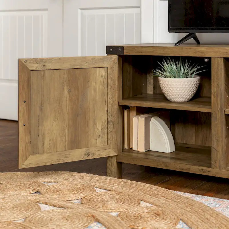 Meuble TV avec porte de grange de 70 pouces Middlebrook Firebranch