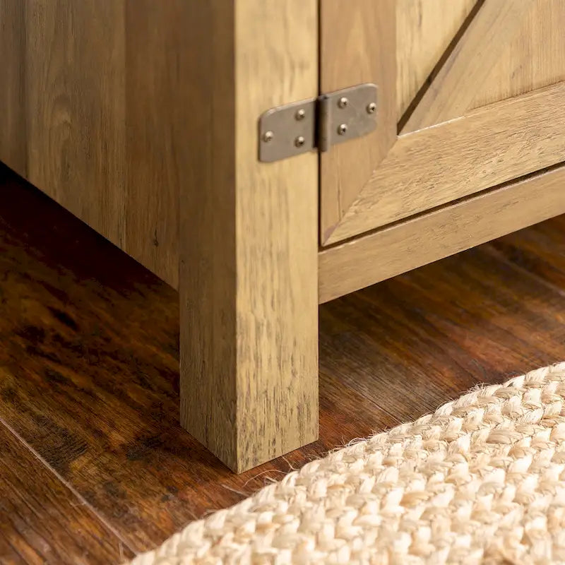 Meuble TV avec porte de grange de 70 pouces Middlebrook Firebranch