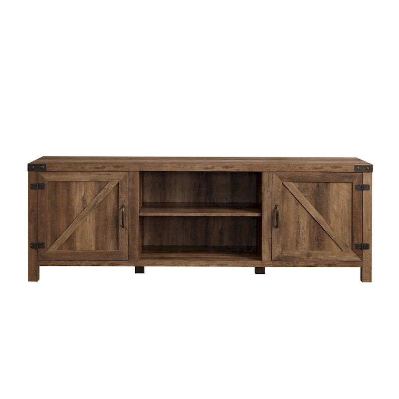 Meuble TV avec porte de grange de 70 pouces Middlebrook Firebranch