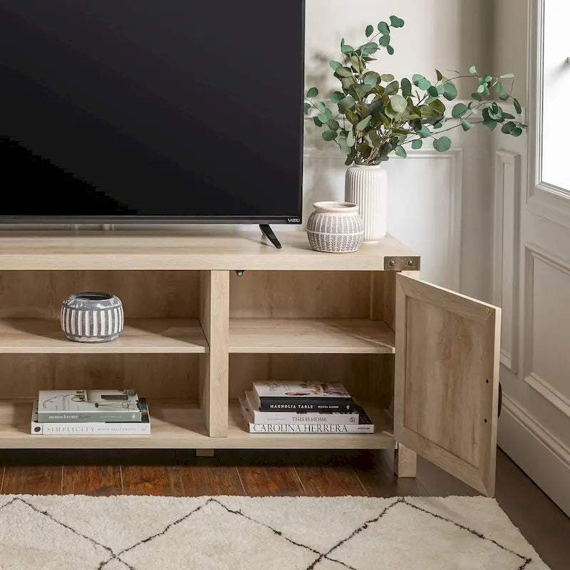 Meuble TV avec porte de grange de 70 pouces Middlebrook Firebranch