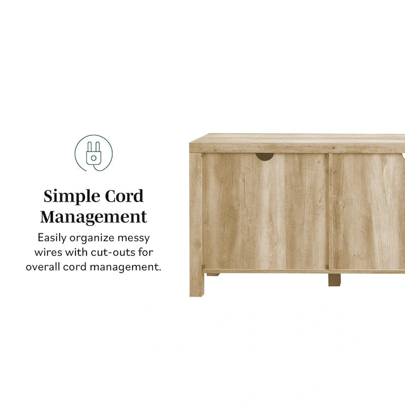 Meuble TV avec porte de grange de 70 pouces Middlebrook Firebranch