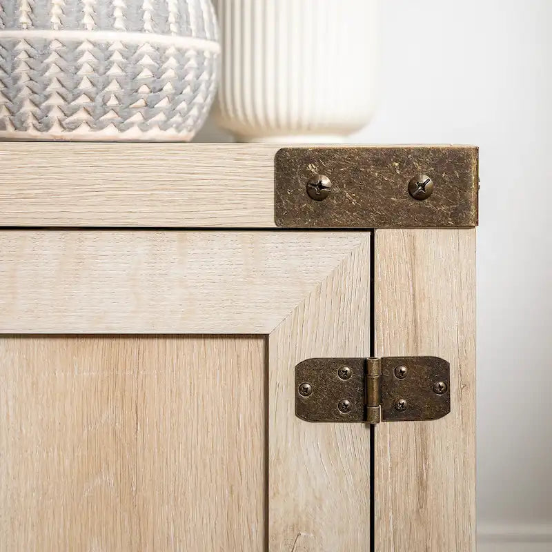 Meuble TV avec porte de grange de 70 pouces Middlebrook Firebranch