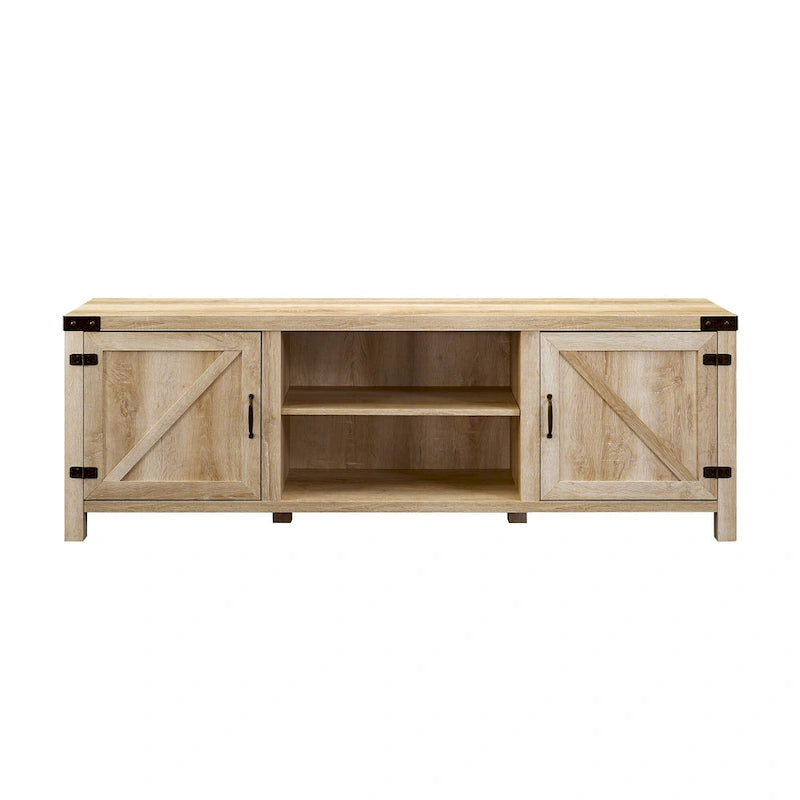 Meuble TV avec porte de grange de 70 pouces Middlebrook Firebranch