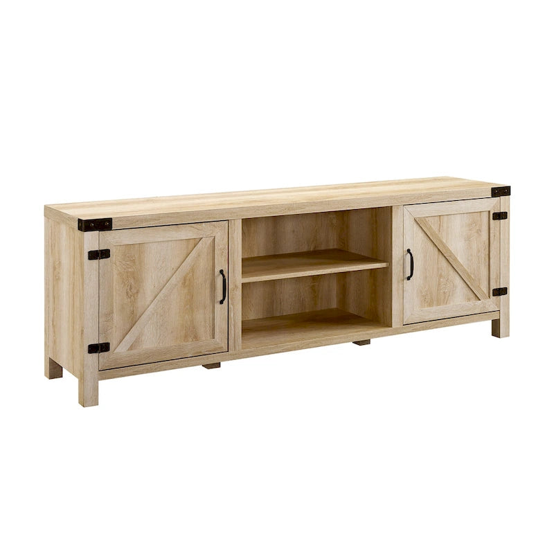 Meuble TV avec porte de grange de 70 pouces Middlebrook Firebranch