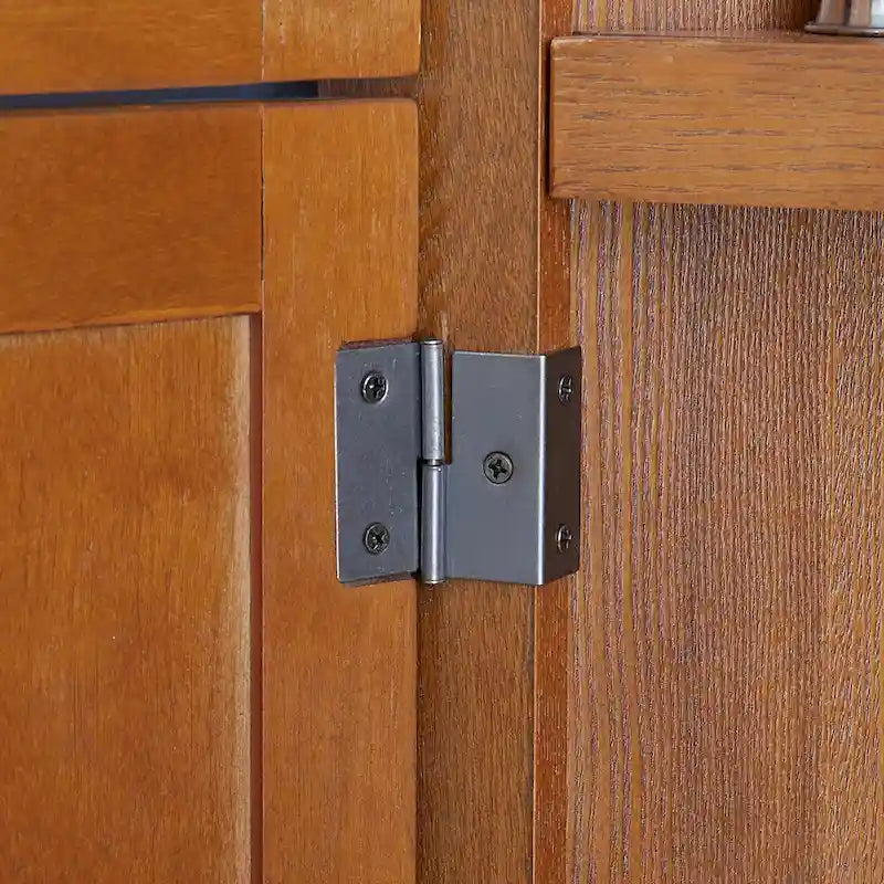 Meuble de rangement d'angle de cuisine à 4 niveaux de 72 po style ferme avec 8 portes, meuble de rangement haut et étagères réglables