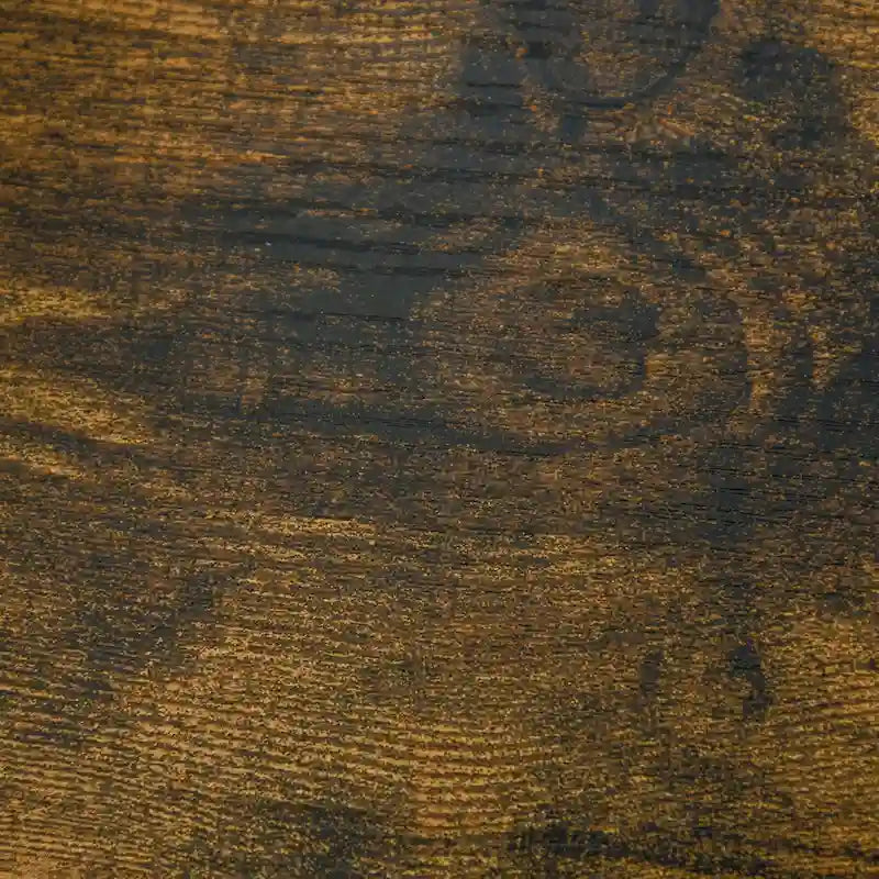 Table d'appoint industrielle avec 2 tiroirs, petite table de chevet avec étagère de rangement, bout de canapé d'appoint avec poignée rainurée et cadre en métal