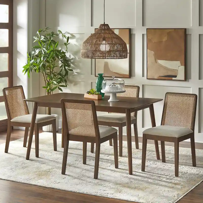 Ensemble de salle à manger en canne Newington Simple Living