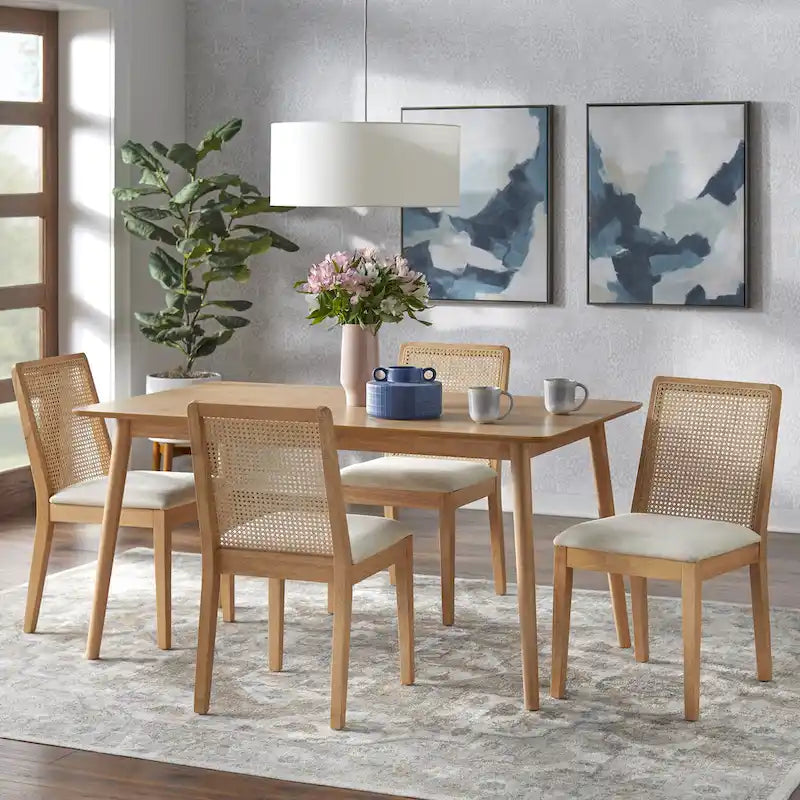 Ensemble de salle à manger en canne Newington Simple Living