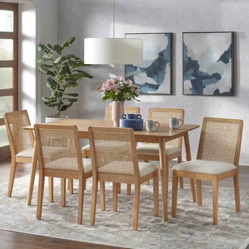 Ensemble de salle à manger en canne Newington Simple Living