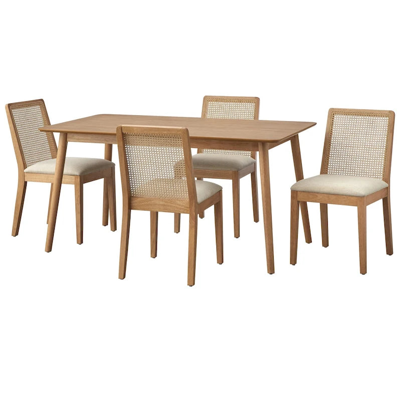 Ensemble de salle à manger en canne Newington Simple Living