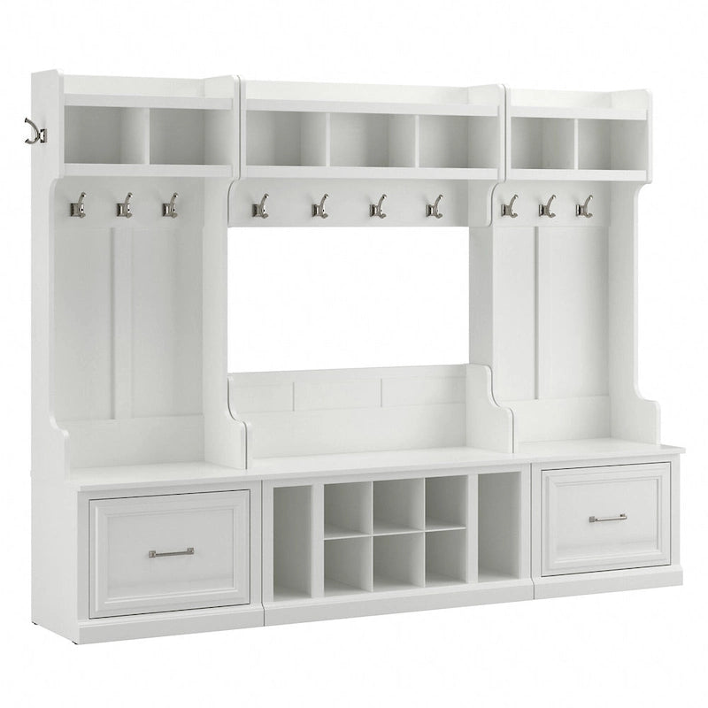 Ensemble de rangement complet Woodland avec porte-manteau par Bush Furniture