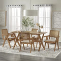 Ensemble repas 5 pièces avec fauteuils en bois massif Baywood de Lifestorey