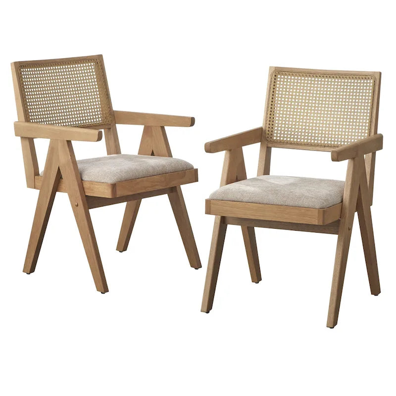 Ensemble repas 5 pièces avec fauteuils en bois massif Baywood de Lifestorey
