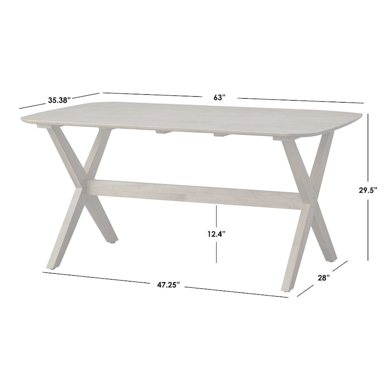 Ensemble repas 5 pièces avec fauteuils en bois massif Baywood de Lifestorey