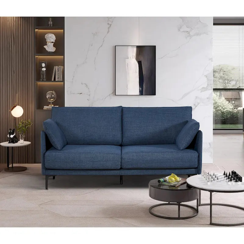 Christopher Knight Home - Canapé 2,5 places avec port de chargement USB et pieds en métal