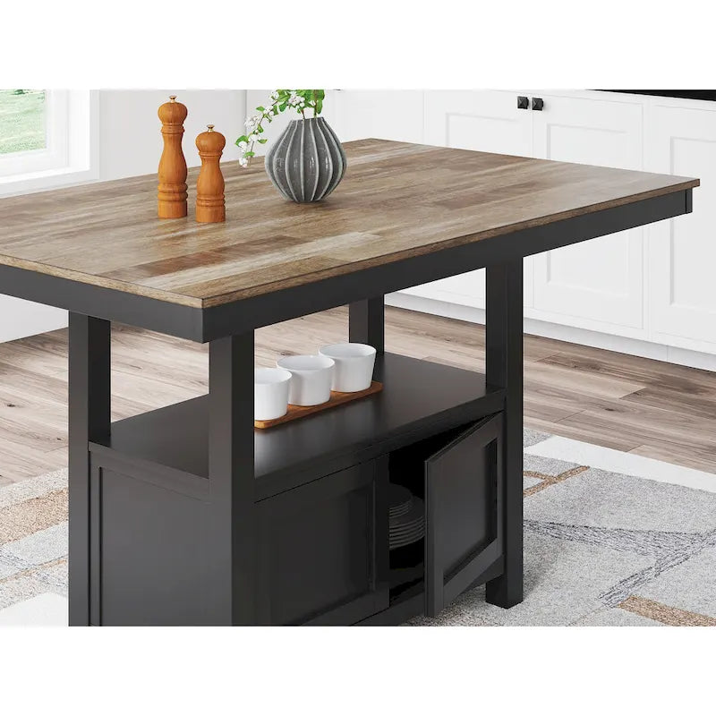 Table de salle à manger rectangulaire Signature Design by Ashley Wildenauer, brun/noir - 60 po L x 38 po P x 36 po H