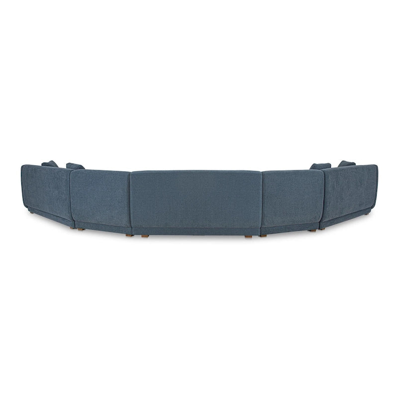 NADAAL STUDIOS Solace, canapé modulable 5 pièces, côtés inclinés - 224L x 34.29P x 31.5H