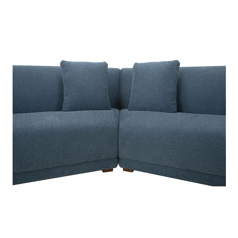 NADAAL STUDIOS Solace, canapé modulable 5 pièces, côtés inclinés - 224L x 34.29P x 31.5H