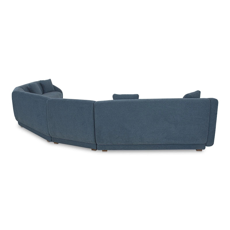 NADAAL STUDIOS Solace, canapé modulable 5 pièces, côtés inclinés - 224L x 34.29P x 31.5H