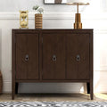 Armoire de Rangement d'Appoint Vintage avec Étagère Réglable, Table Console en Bois Massif, Table de Canapé